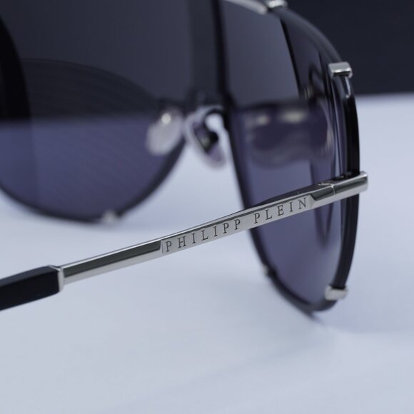 Final Price! Philipp Plein SPP075M 0K07 Silver/Grey Sunglasses - Picture 6 of 10
